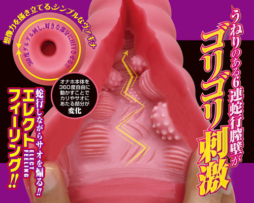6連蛇行膣壁(クランク) カリ責ベリアル