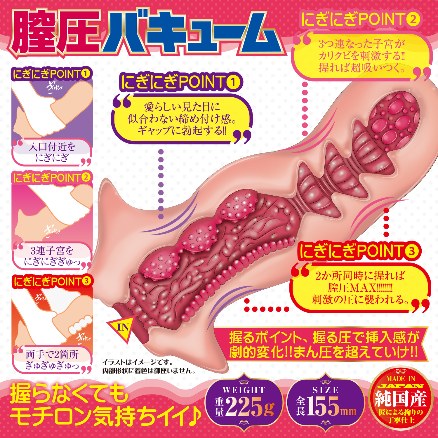 ぎゅっ おまんぷれす