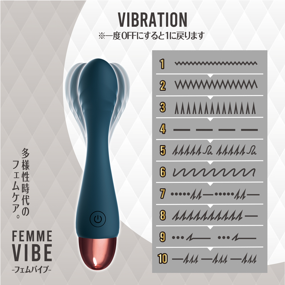 フェムバイブ ダークグレー